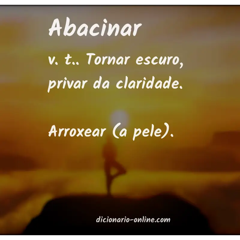 Significado de abacinar