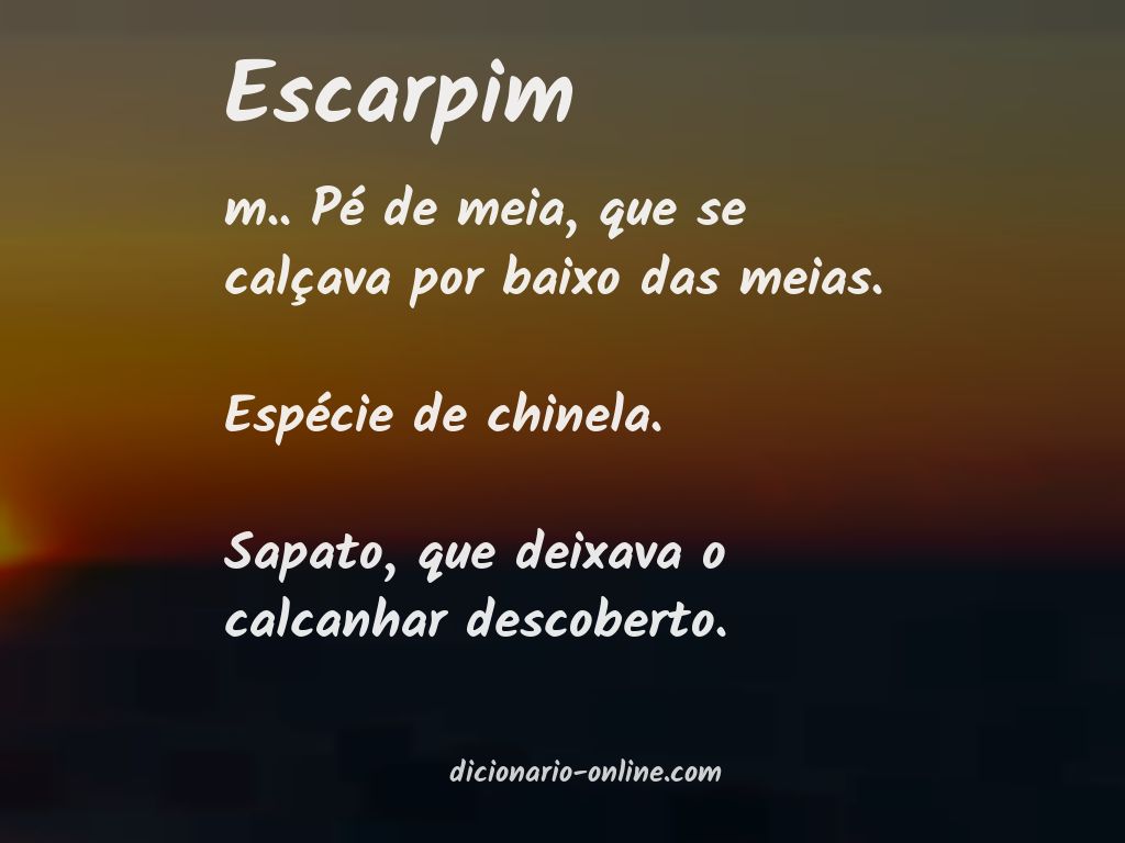 Significado de escarpim