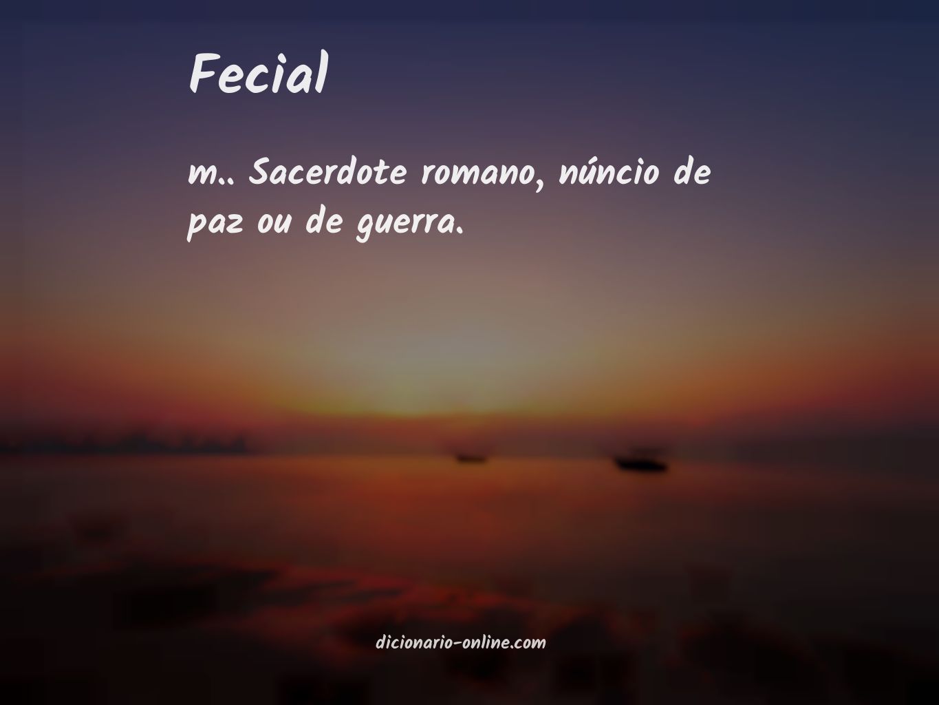 Significado de fecial