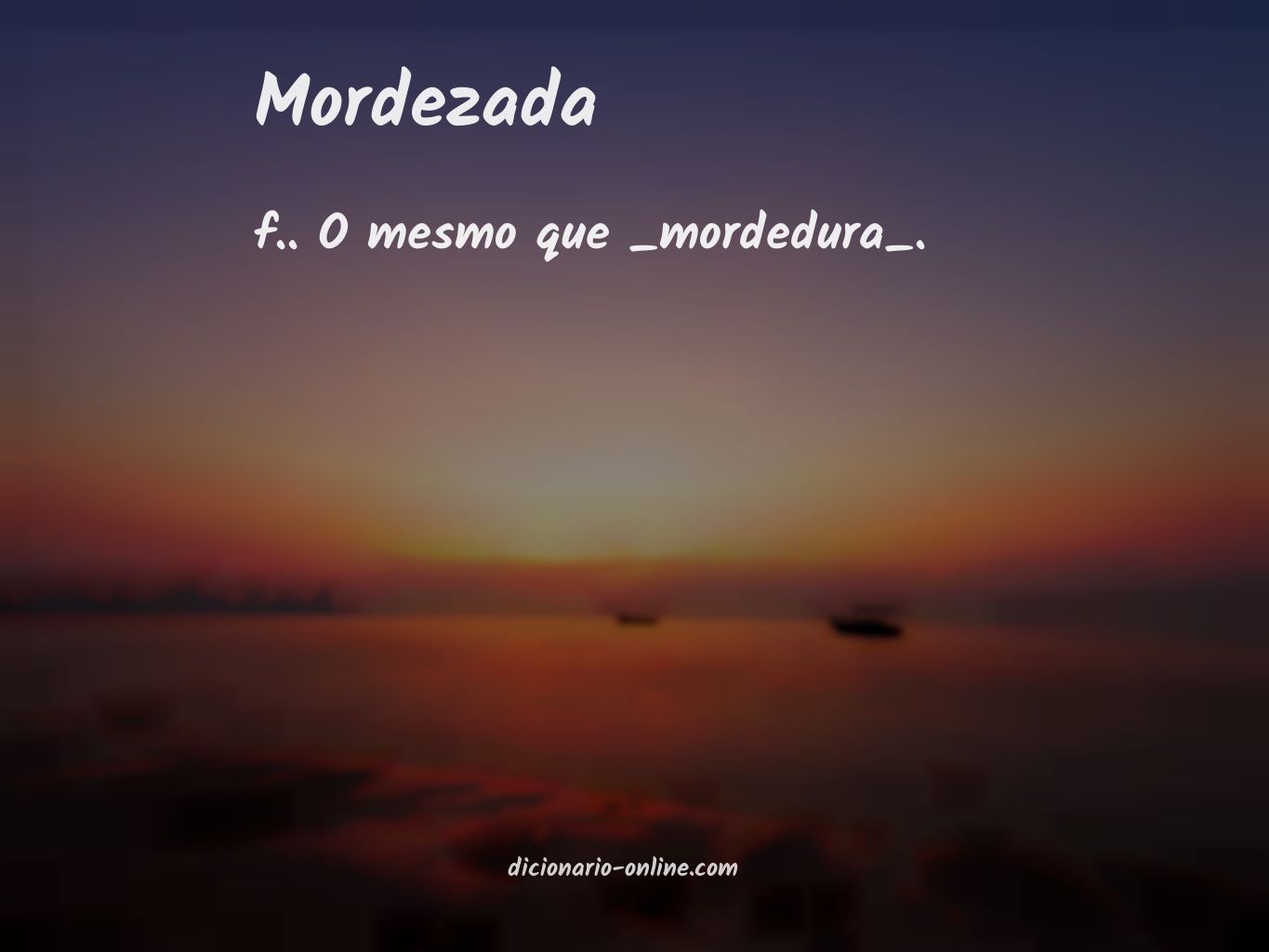 Significado de mordezada