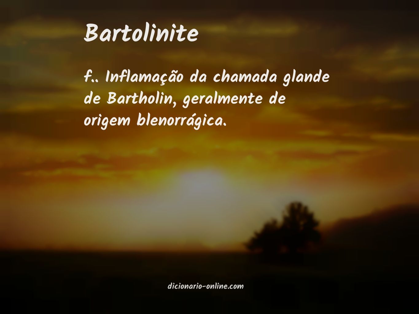 Significado de bartolinite