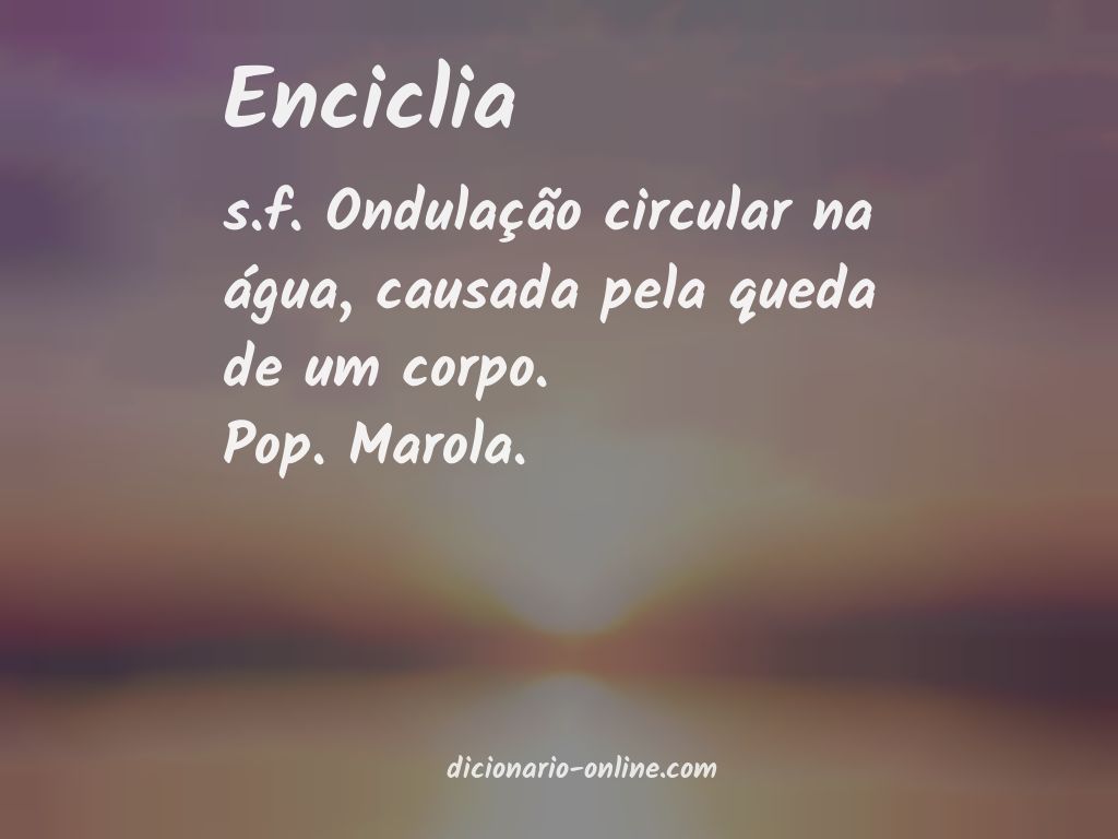 Significado de enciclia