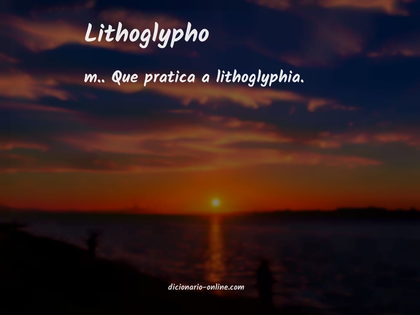 Significado de lithoglypho