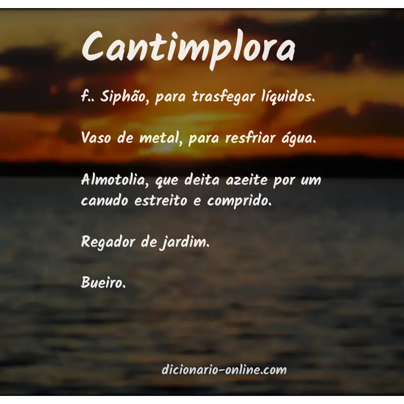 Significado de cantimplora