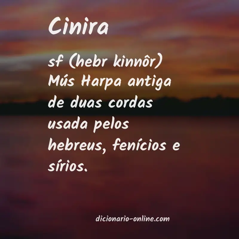 Significado de cinira