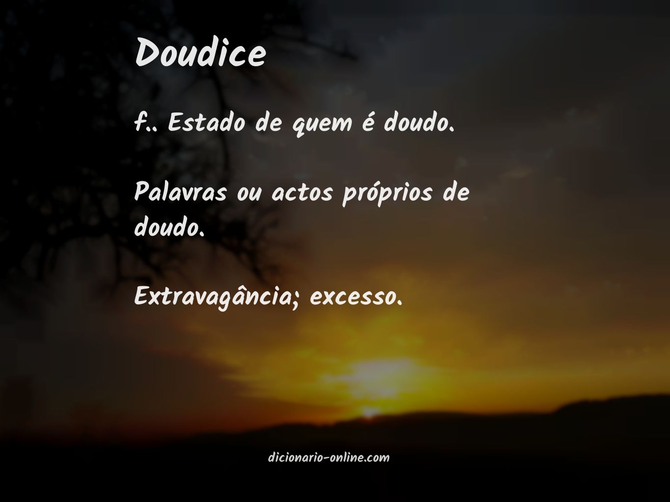 Significado de doudice