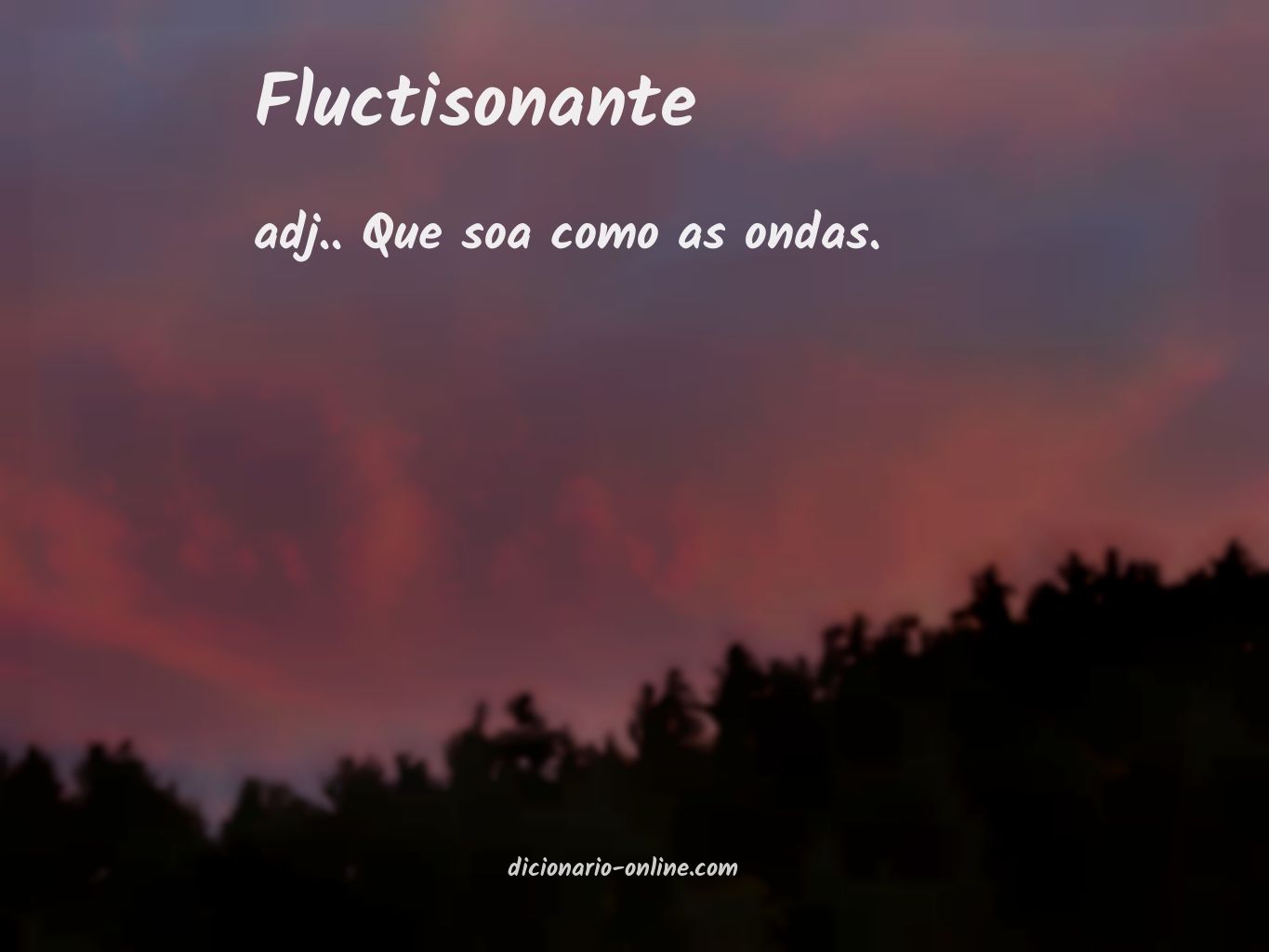 Significado de fluctisonante