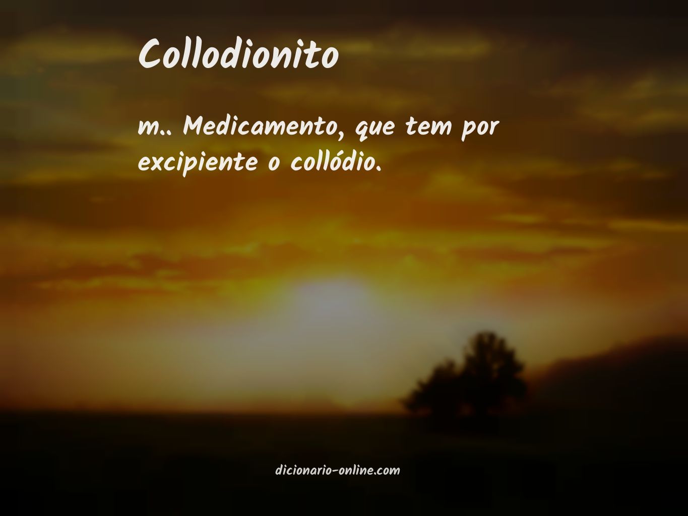 Significado de collodionito