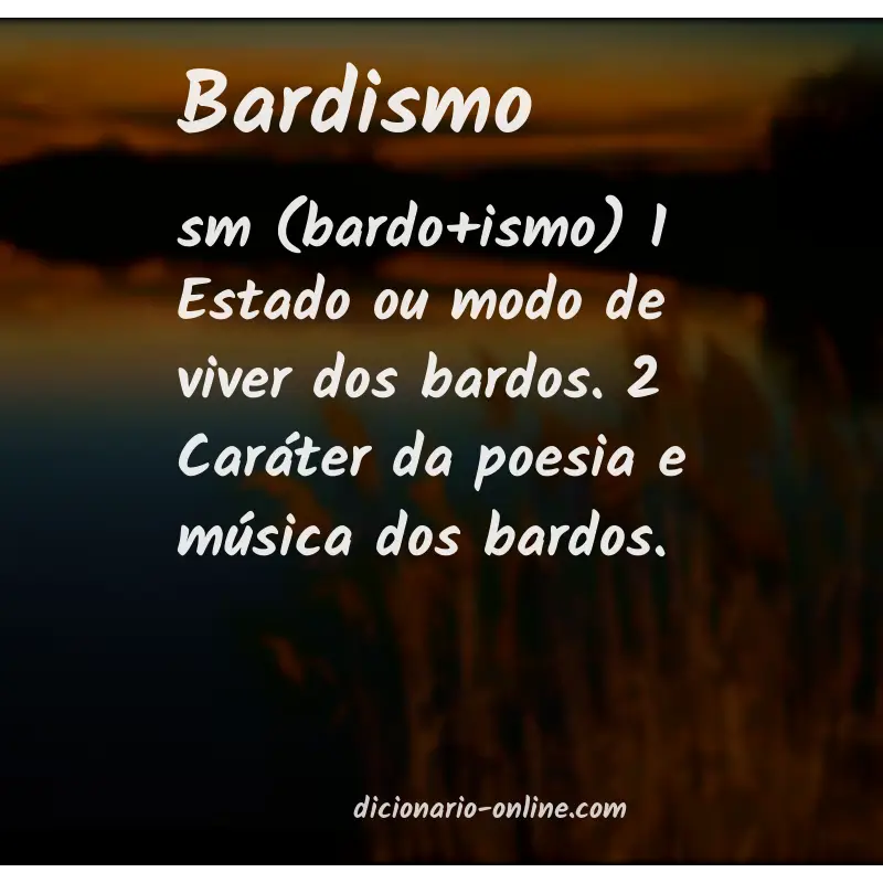 Significado de bardismo