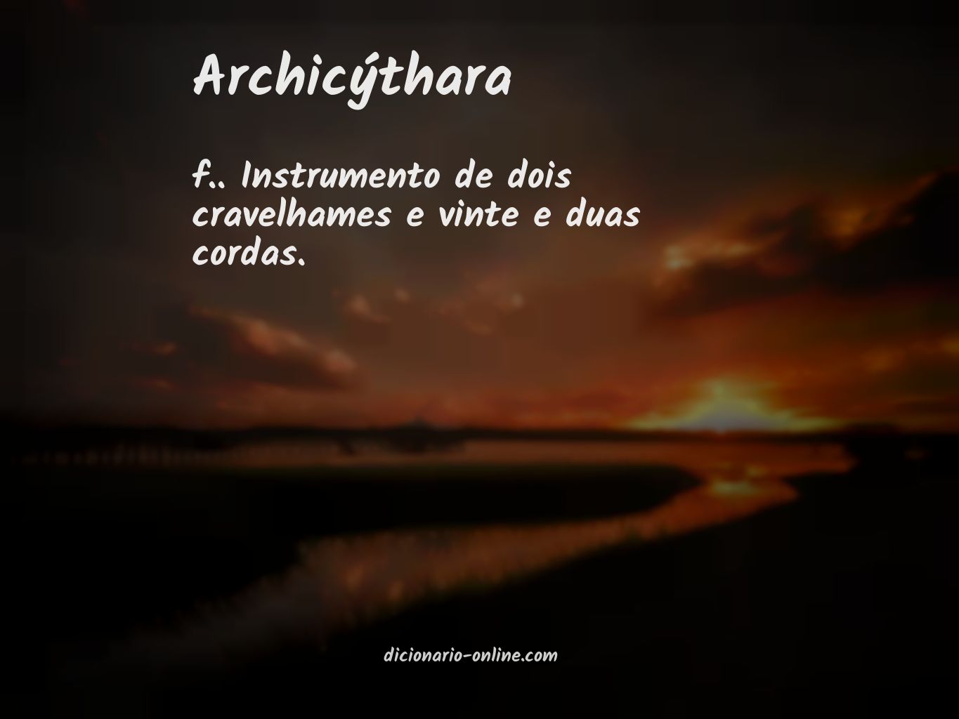 Significado de archicýthara