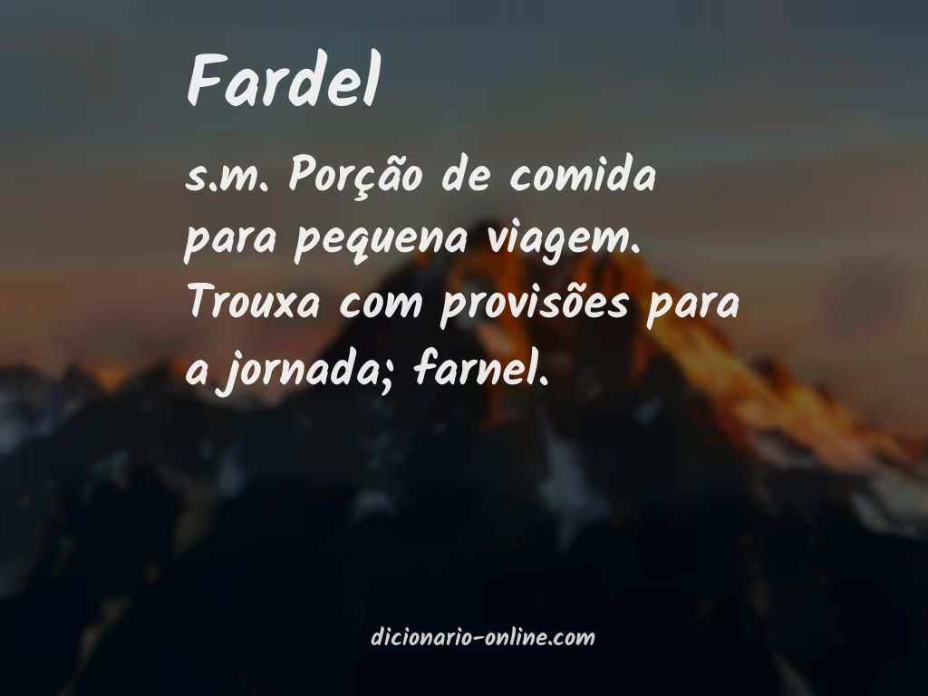 Significado de fardel