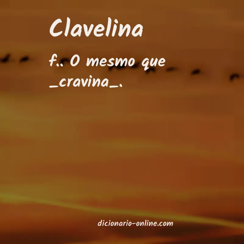 Significado de clavelina