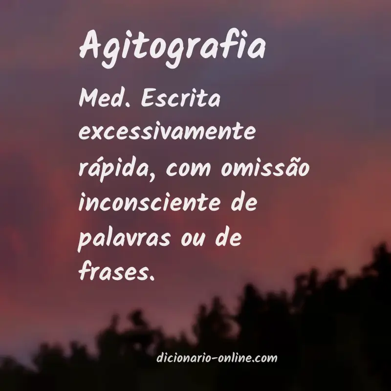 Significado de agitografia