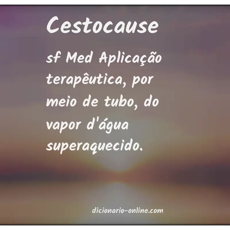 Significado de cestocause
