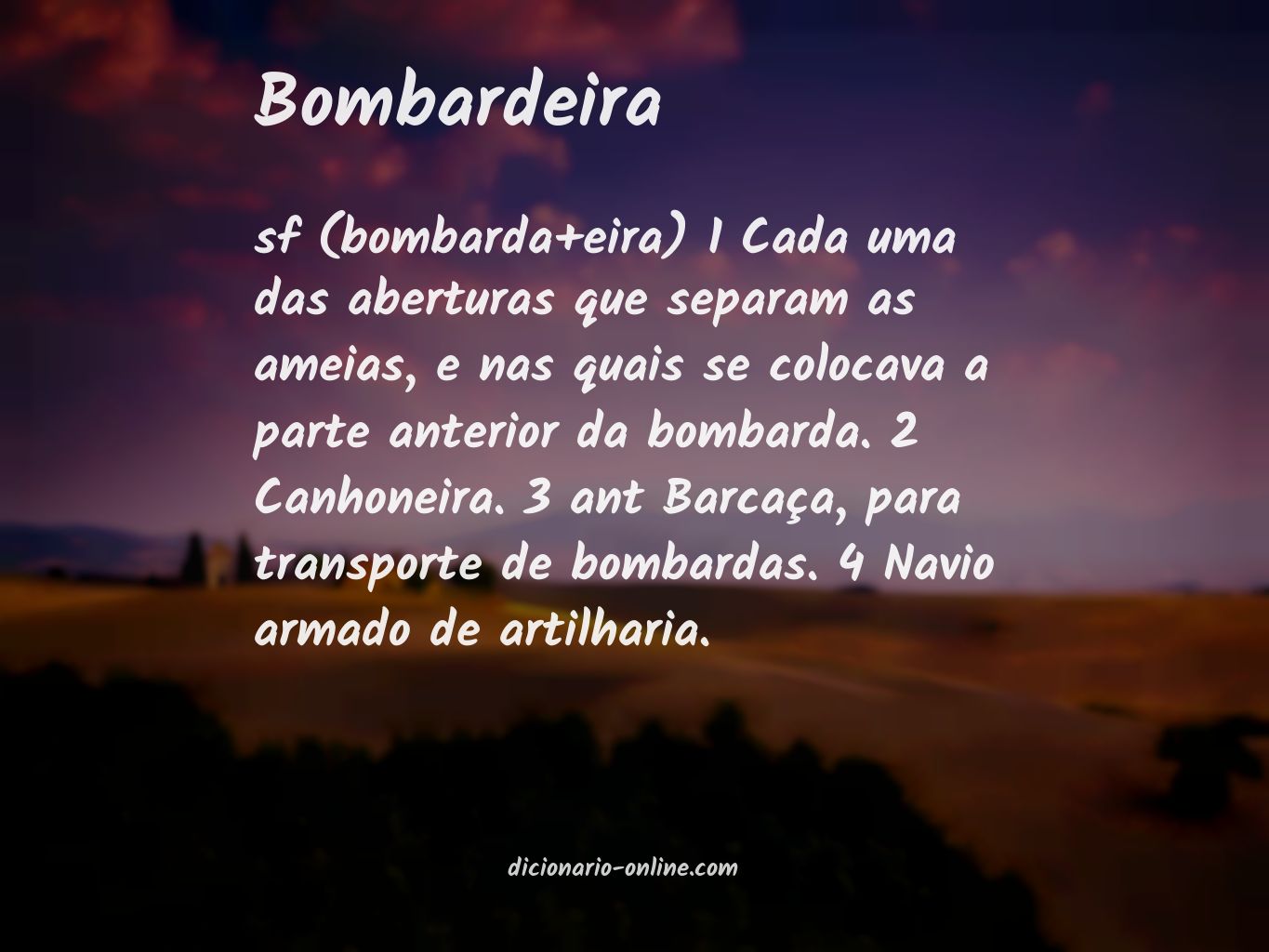 Significado de bombardeira