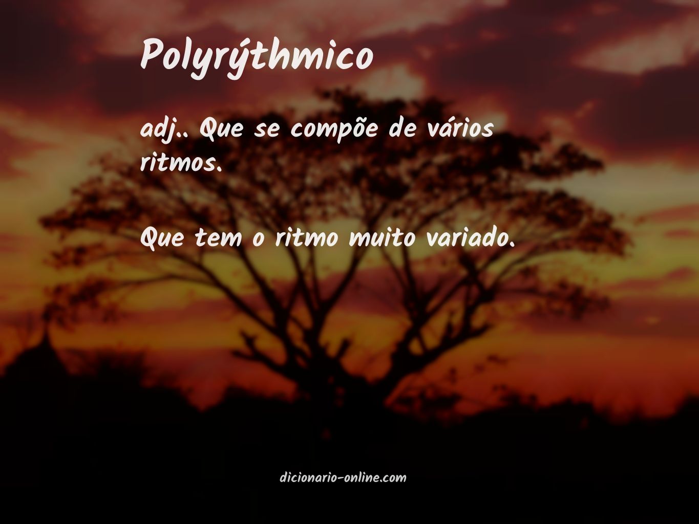 Significado de polyrýthmico