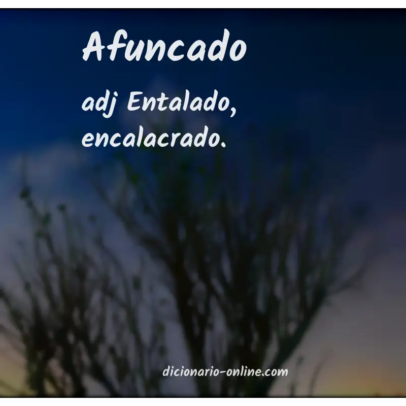 Significado de afuncado