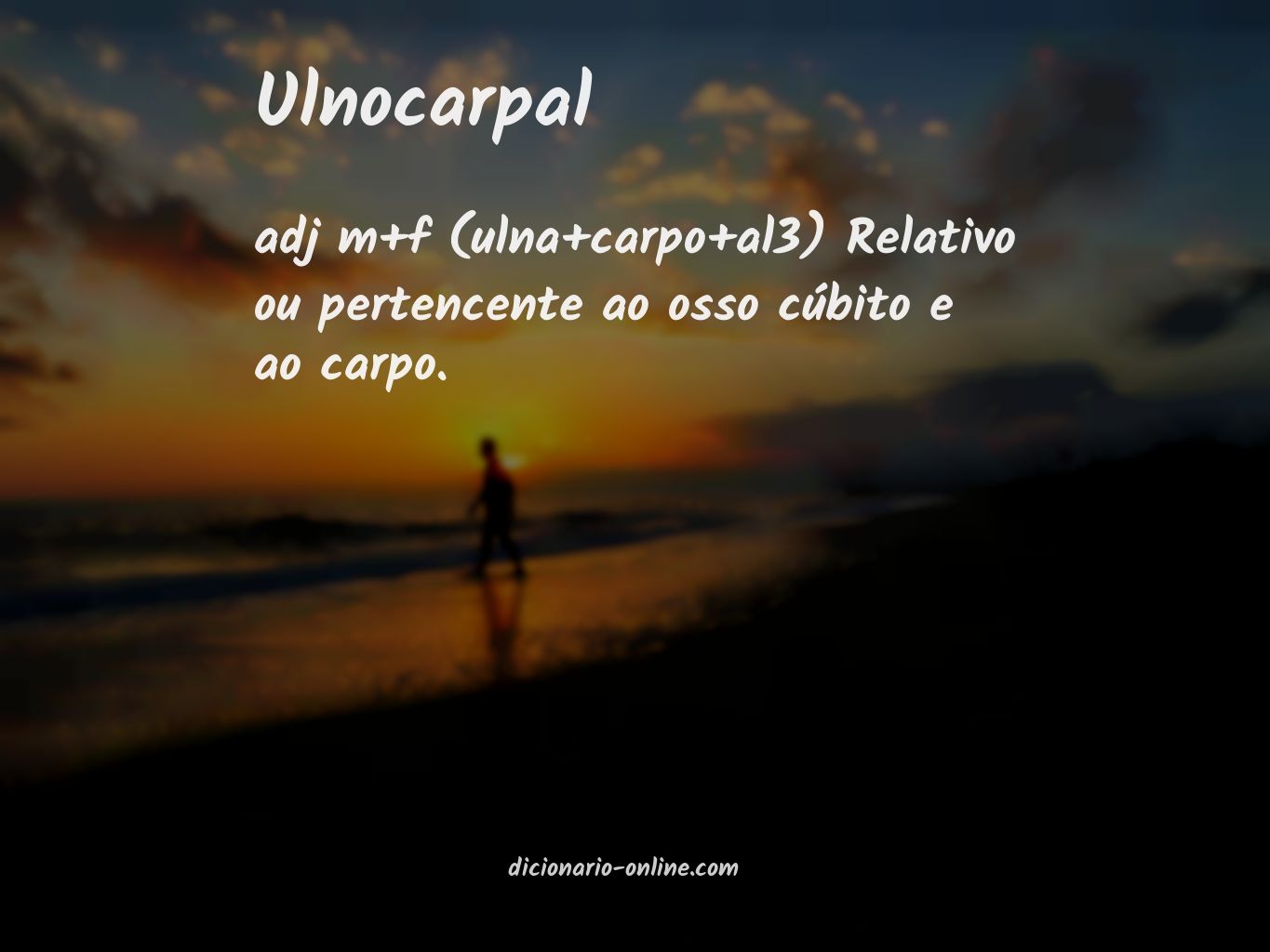 Significado de ulnocarpal