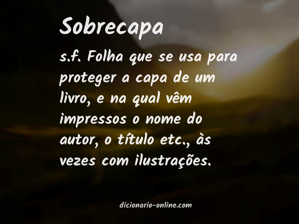 Significado de sobrecapa