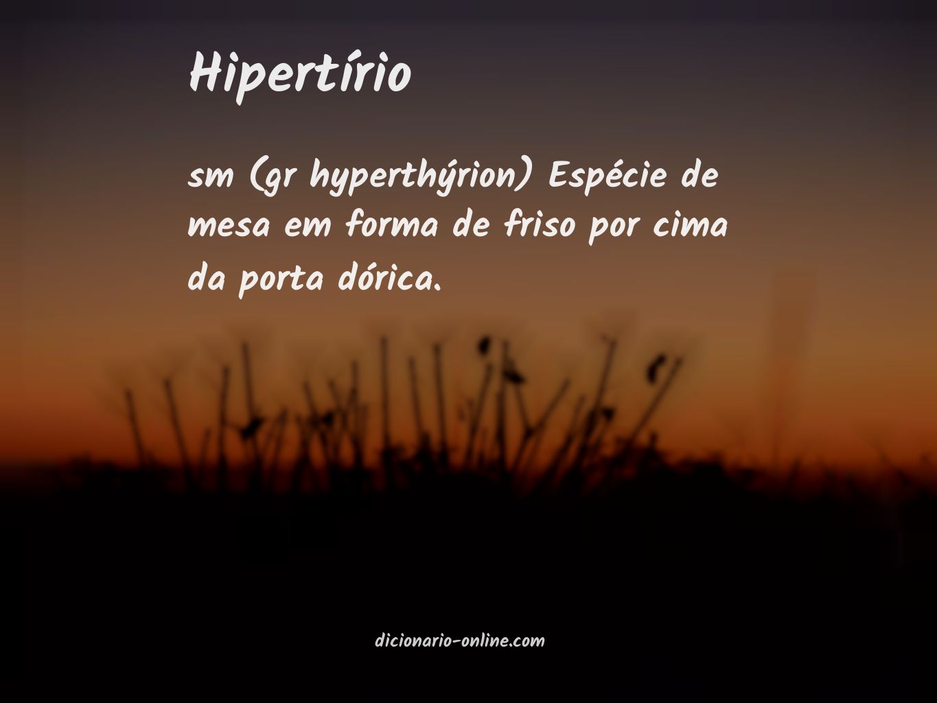 Significado de hipertírio