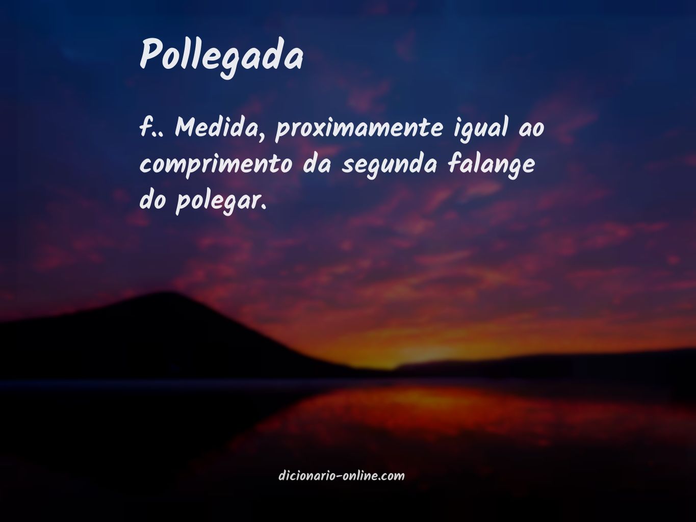 Significado de pollegada