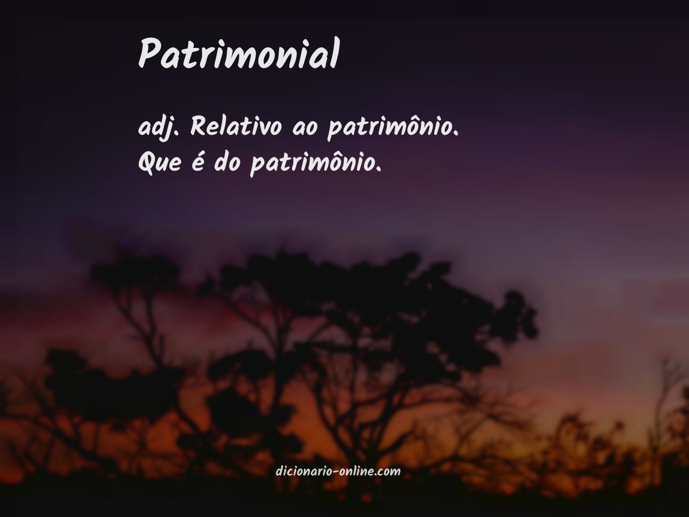 Significado de patrimonial