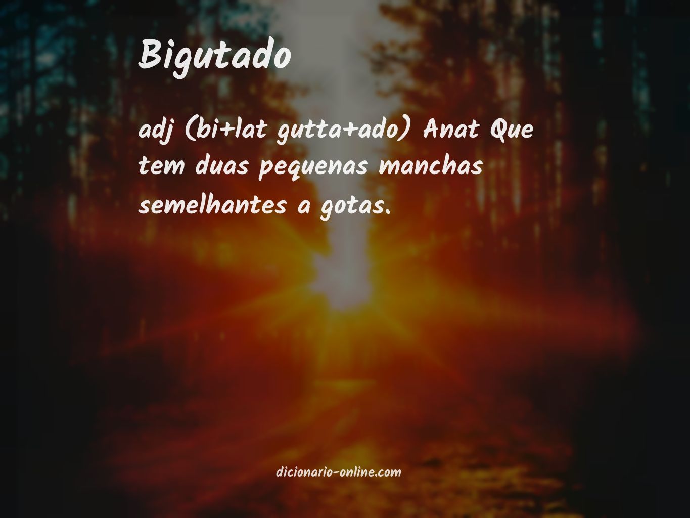 Significado de bigutado