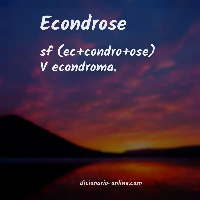 Significado de econdrose