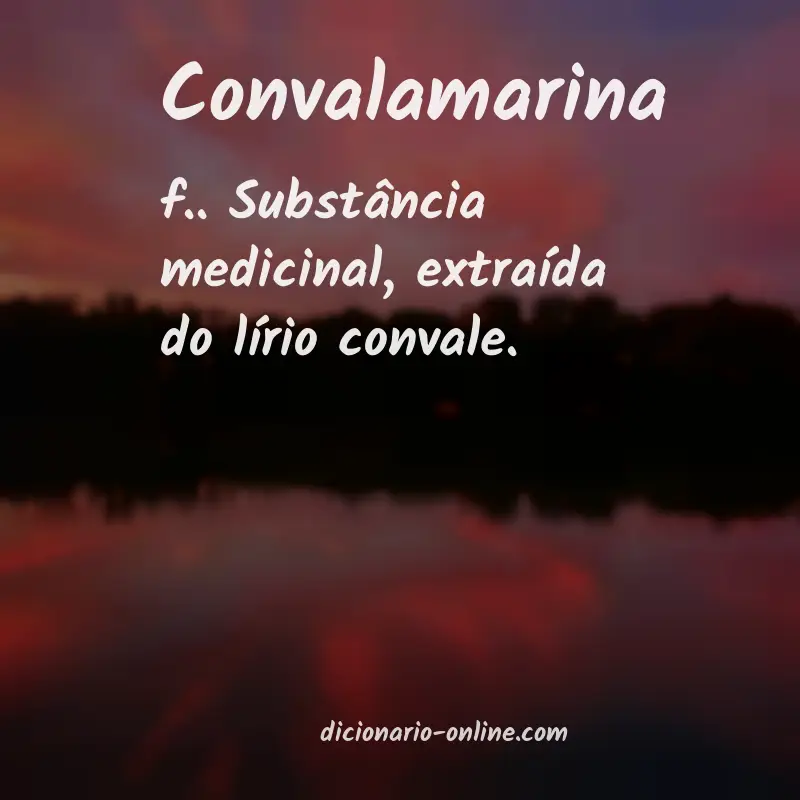 Significado de convalamarina