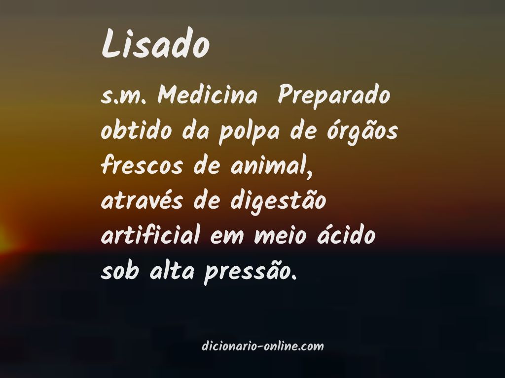 Significado de lisado