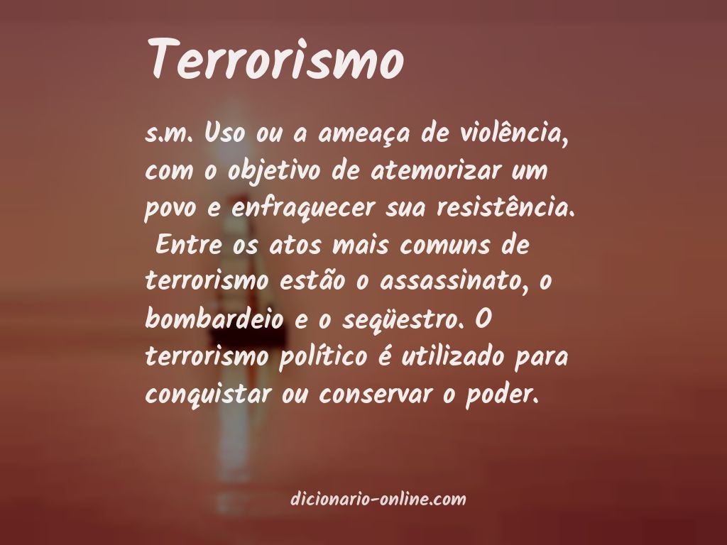 Significado de terrorismo