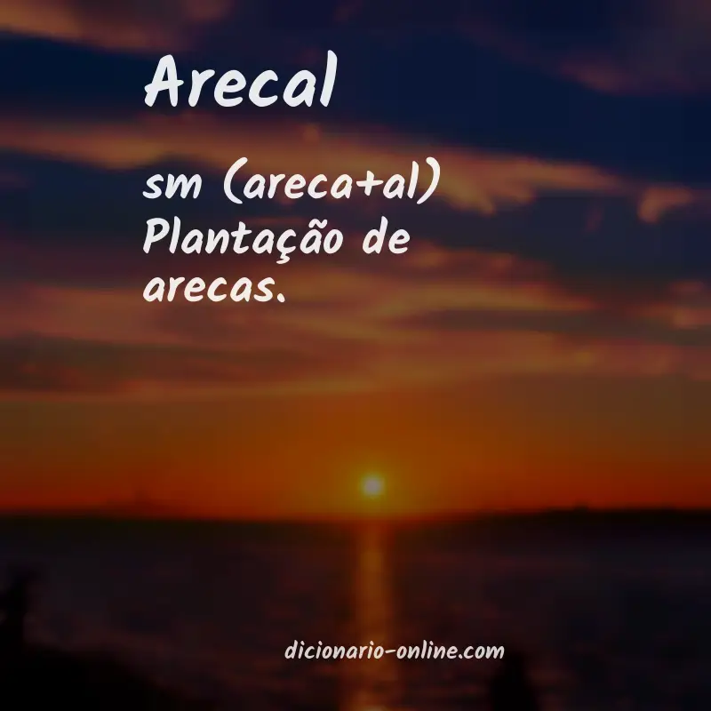 Significado de arecal