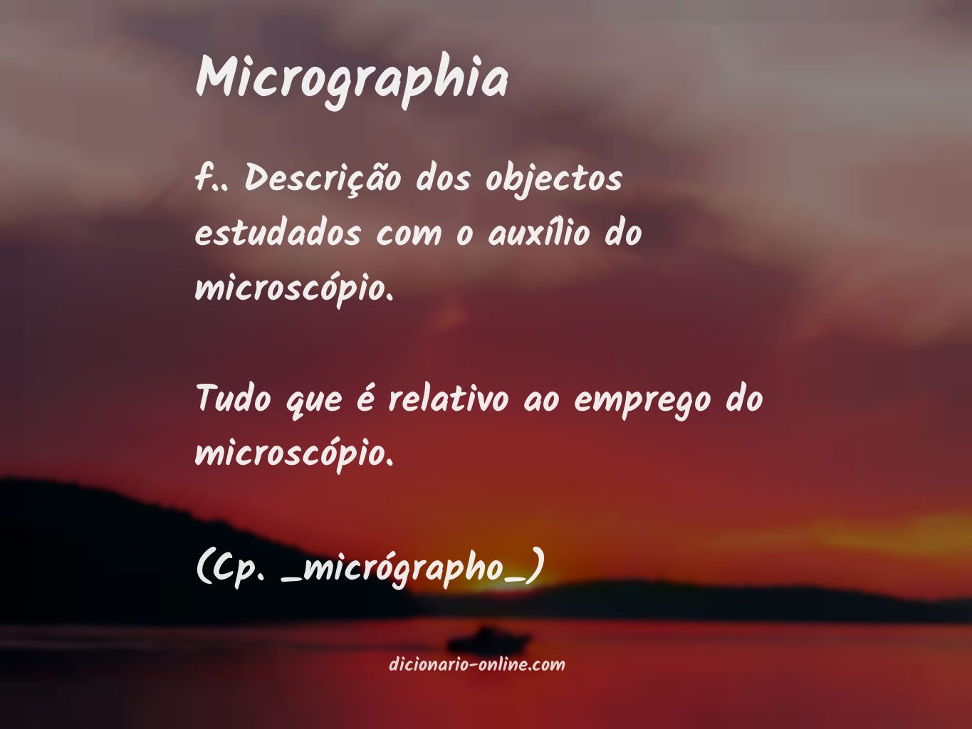 Significado de micrographia