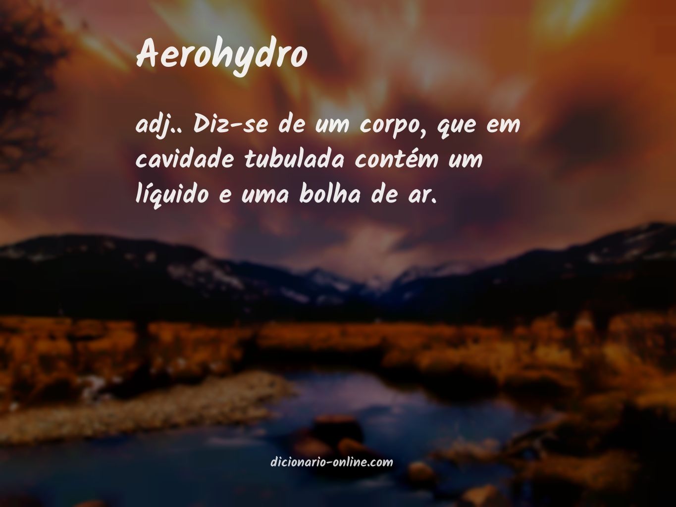 Significado de aerohydro