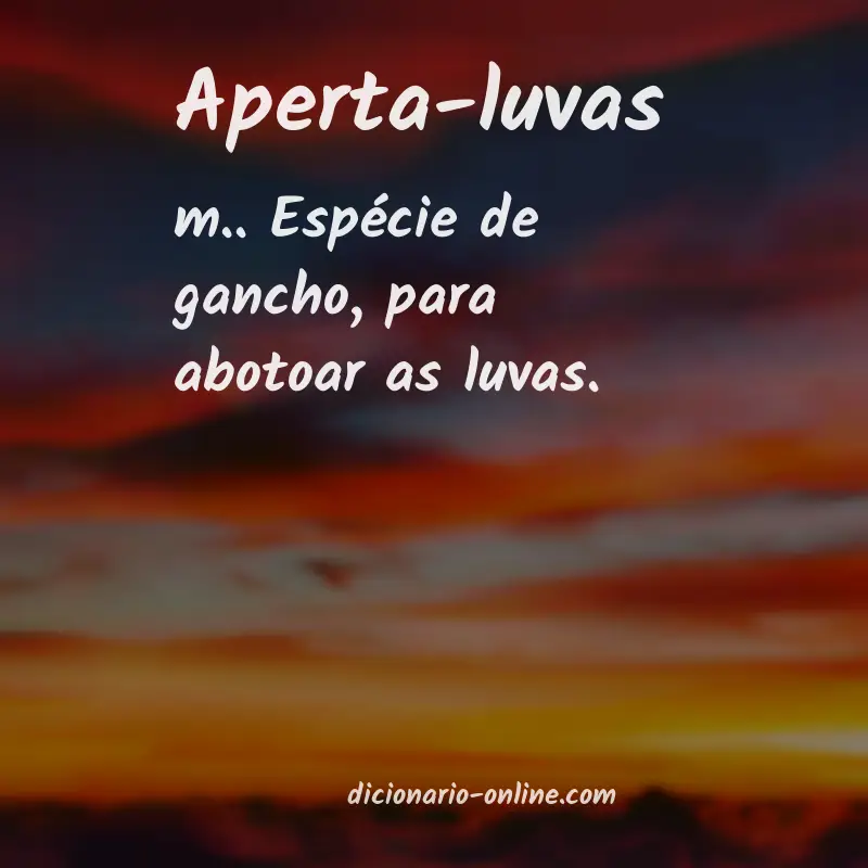 Significado de aperta-luvas