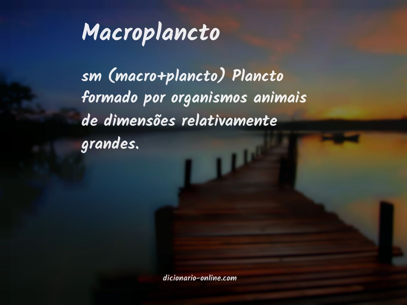 Significado de macroplancto