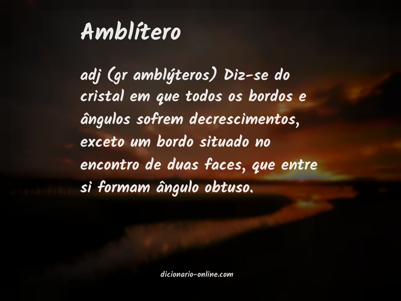 Significado de amblítero