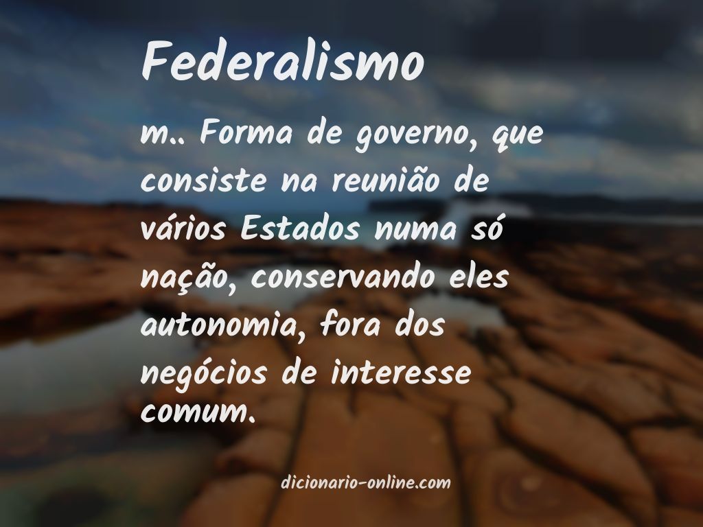 Significado de federalismo