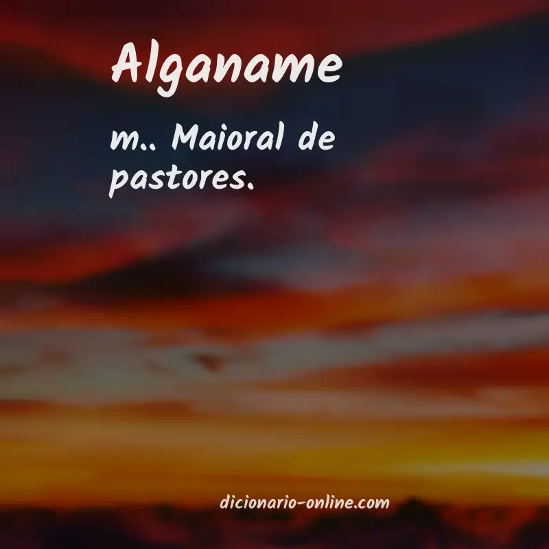 Significado de alganame