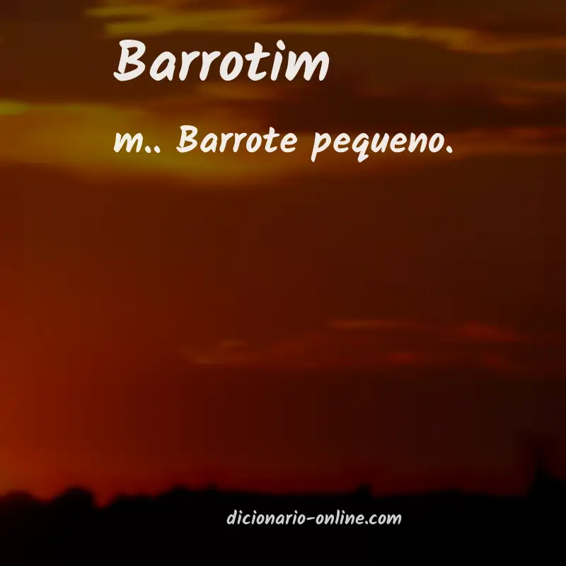Significado de barrotim