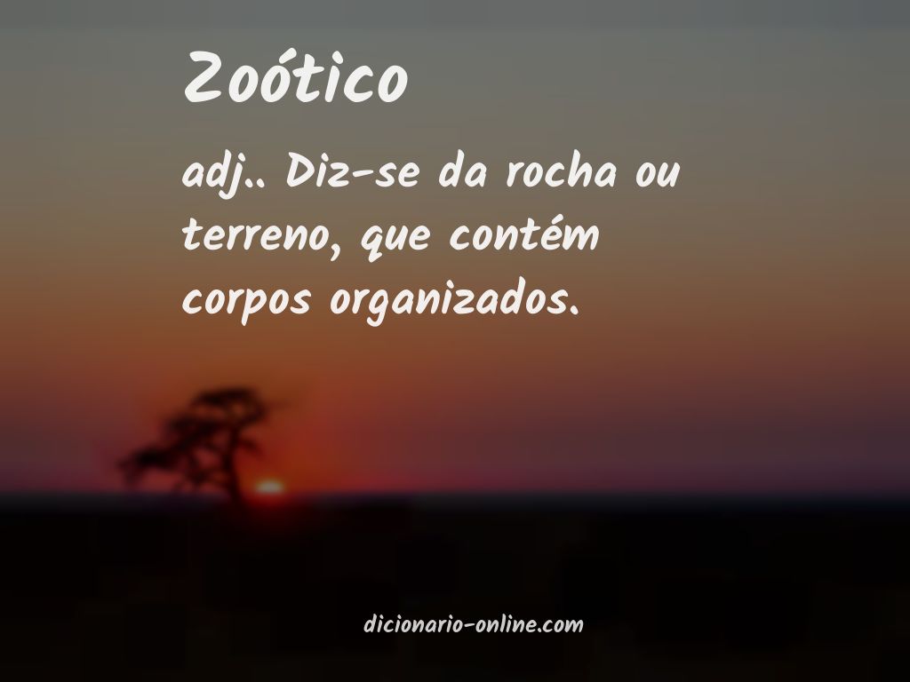 Significado de zoótico