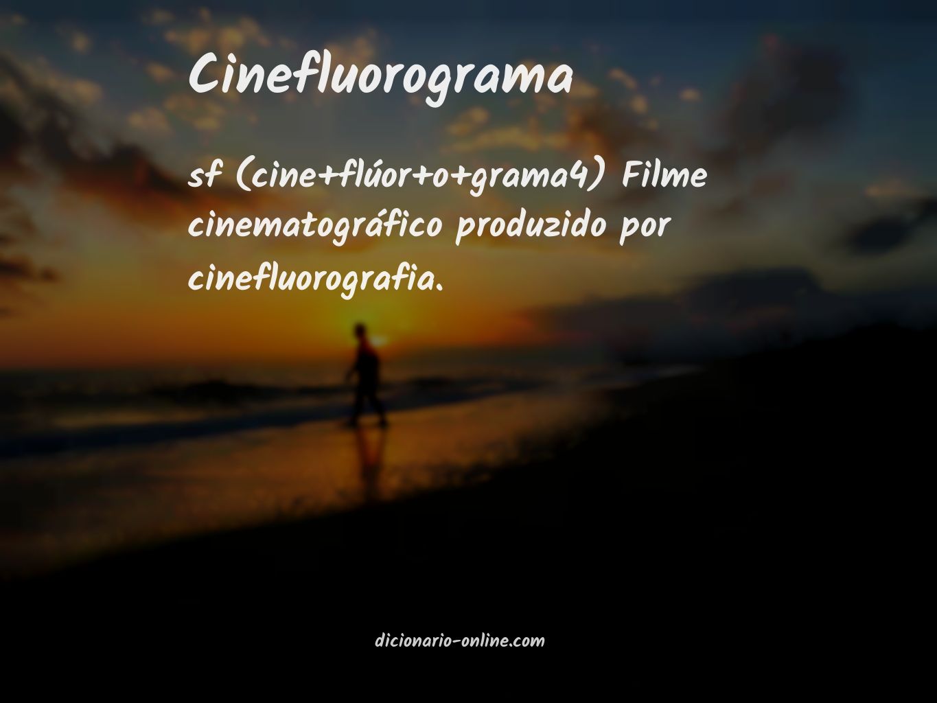 Significado de cinefluorograma