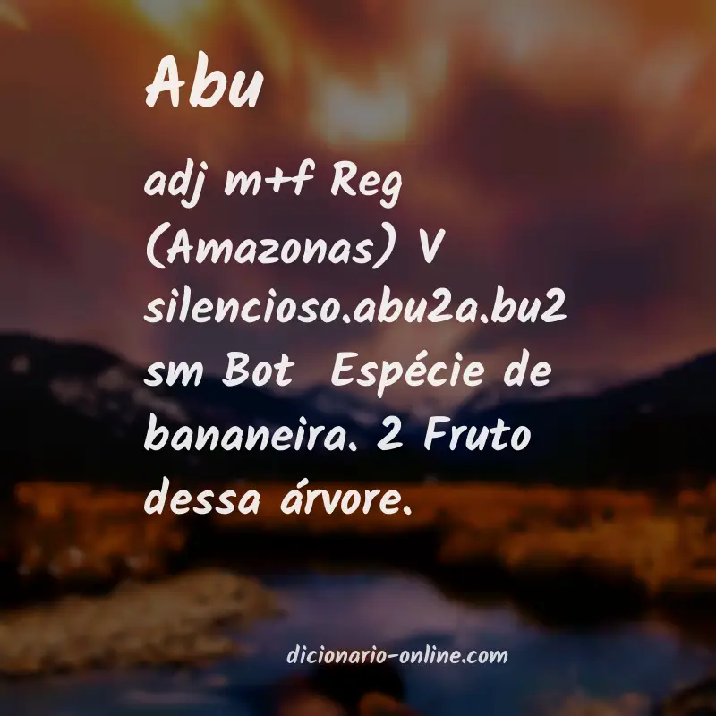Significado de abu