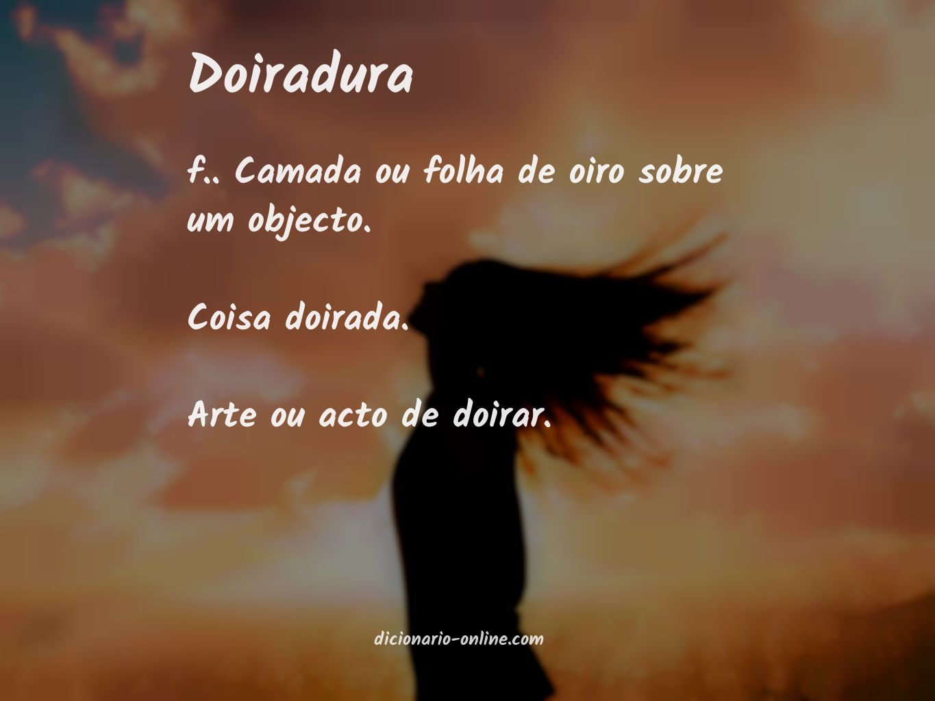 Significado de doiradura