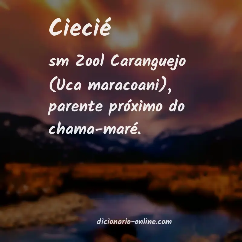 Significado de ciecié