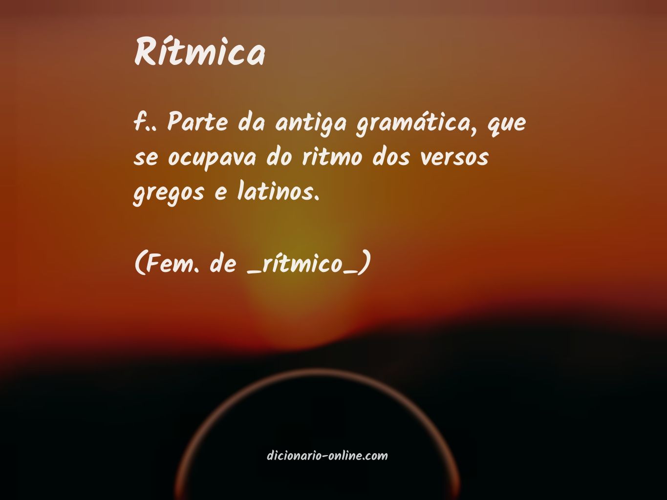 Significado de rítmica