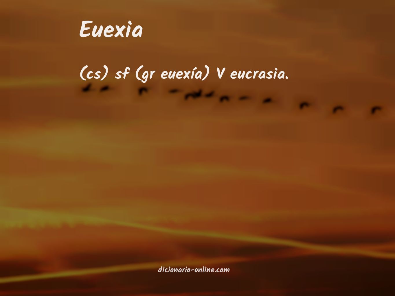 Significado de euexia