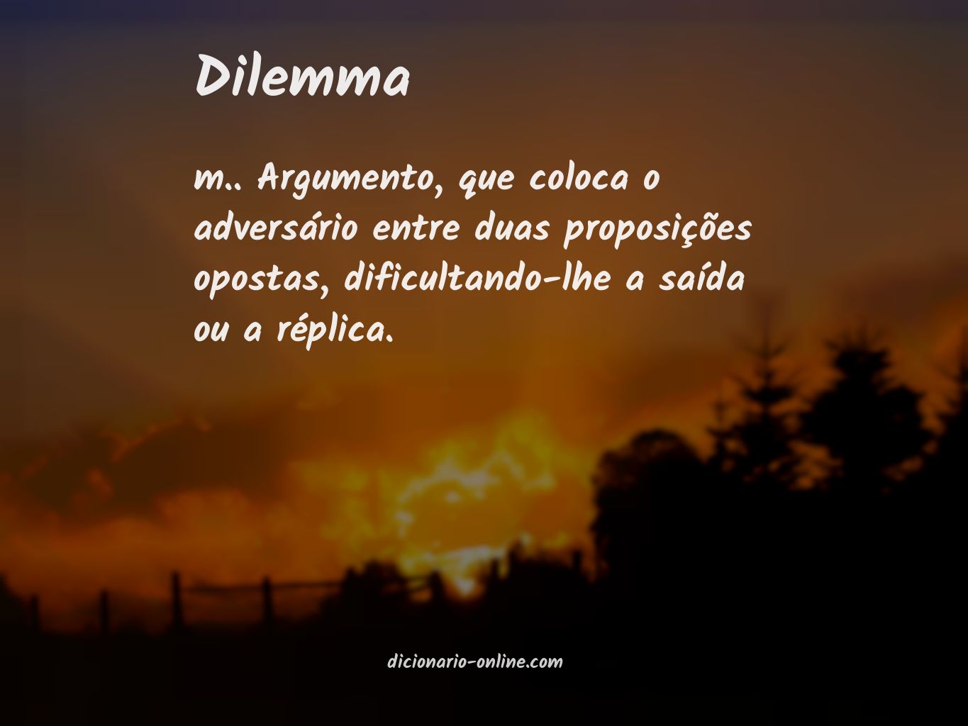 Significado de dilemma