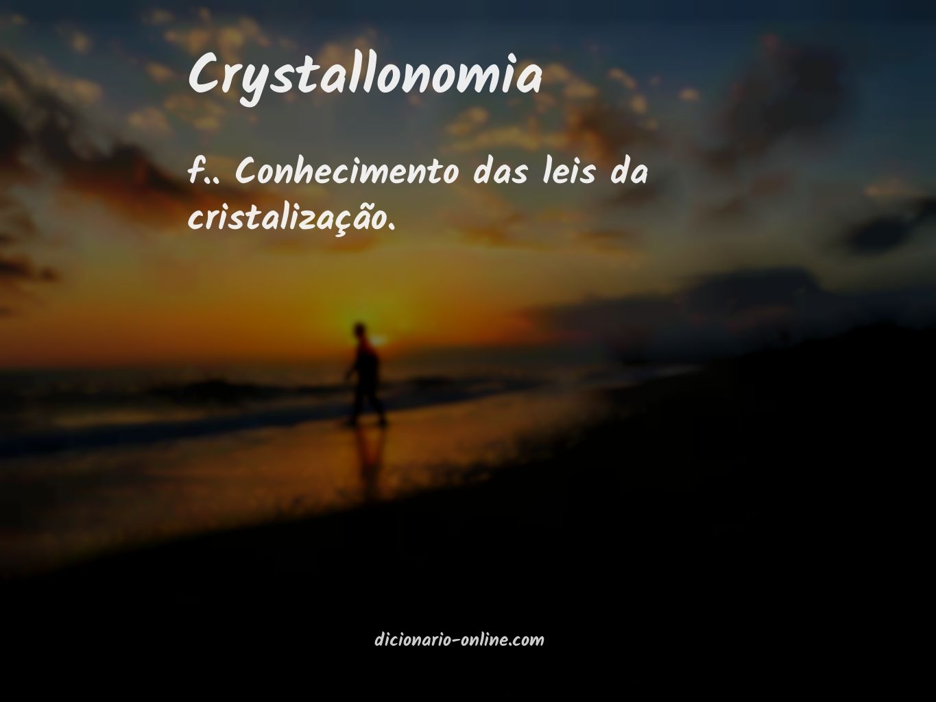 Significado de crystallonomia