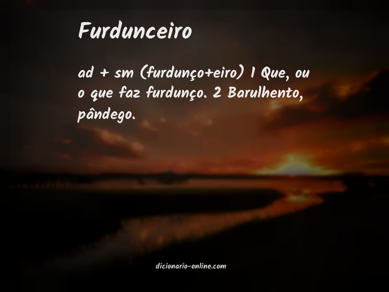 Significado de furdunceiro